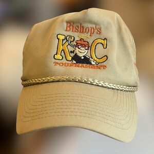 VTG Bishops KC Tournament Roper Golf‎ Hat Cap OTTO OSFM Snapback Tan Taiwan EUC